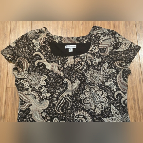 NWOT Croft & Barrow Blouse with V-Neck - Picture 3 of 9